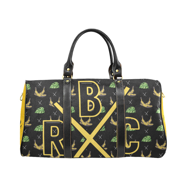 Rotten-Banana-Clothing-Text-Black/yellow New Waterproof Travel Bag/Small
