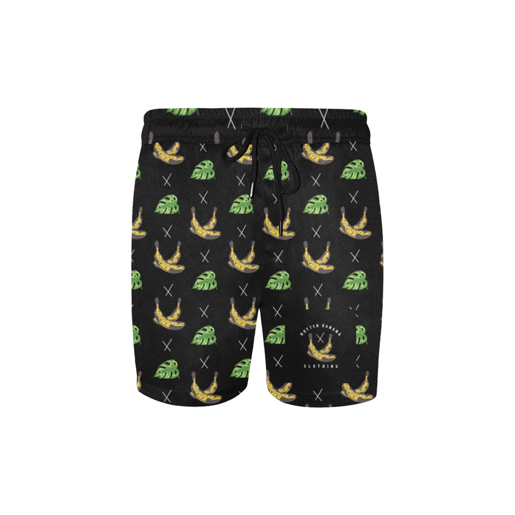 Rotten Banana x Leaf Pattern Shorts (Black)