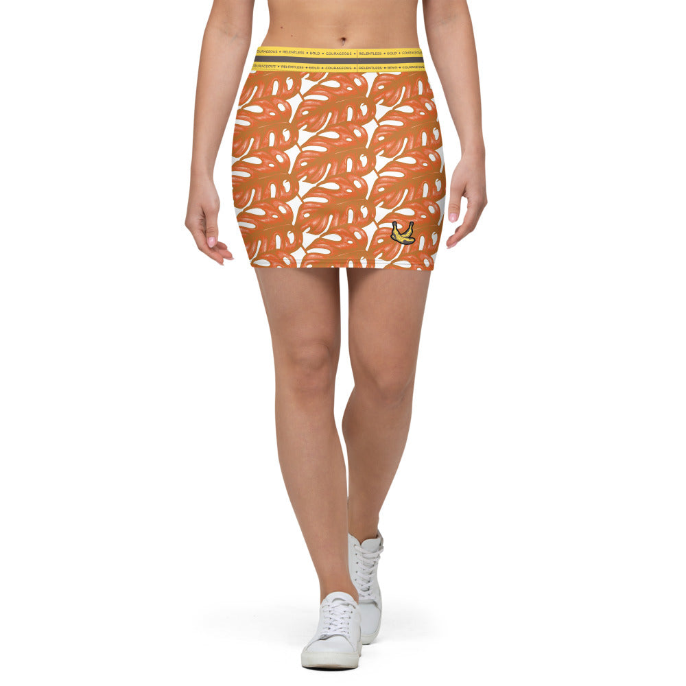Rotten Banana Clothing Mini Skirt Peach