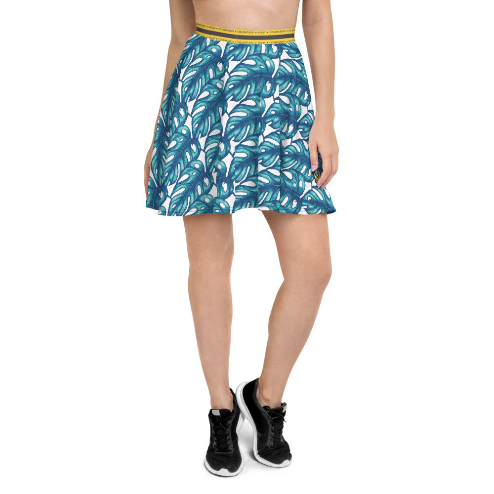 Rotten Banana Clothing Skater Skirt Aqua Blue
