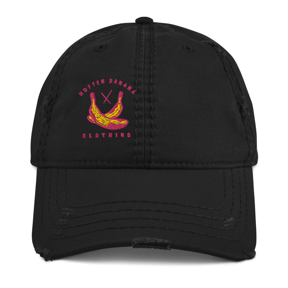 Rotten Banana Clothing Distressed Dad Hat Coral